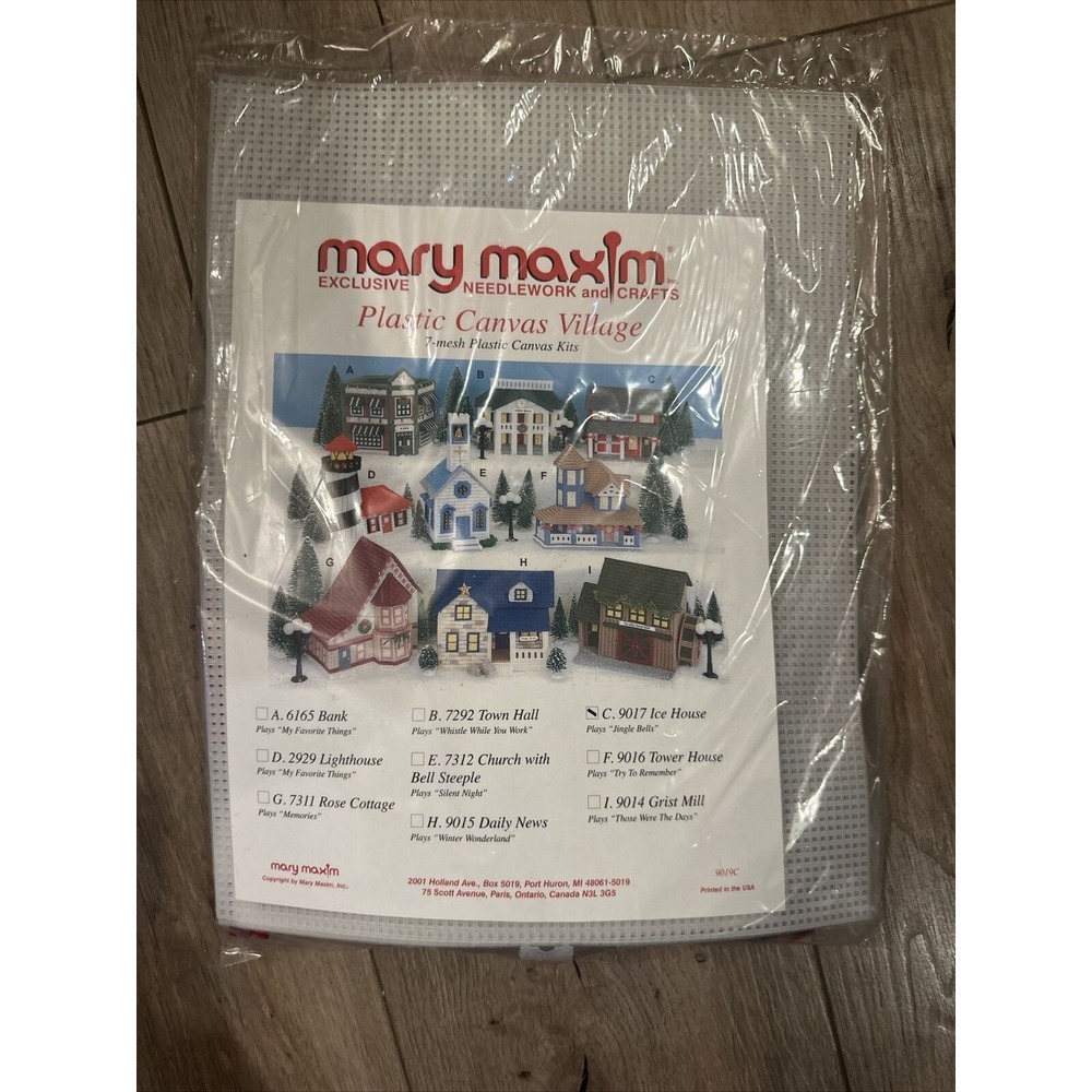 Mary Maxim Ice House Musical Village Needlepoint Kit 9017